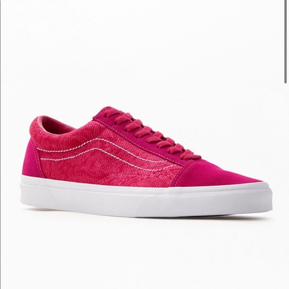 pink corduroy vans